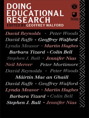 cover image of Doing Educational Research